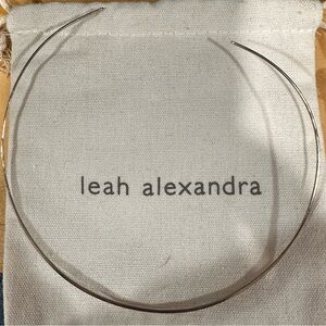 Leah Alexandra Silver Collar Necklace